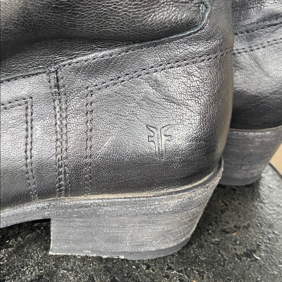 FRYE Black Leather Boots. Size 10B - Picture 2 of 8